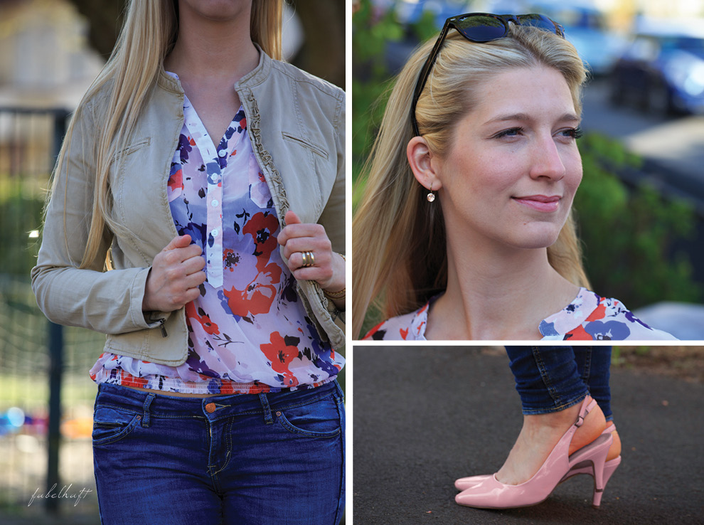 Slingback Pumps Nude Blue Denim Jeans Chiffon Urban Style