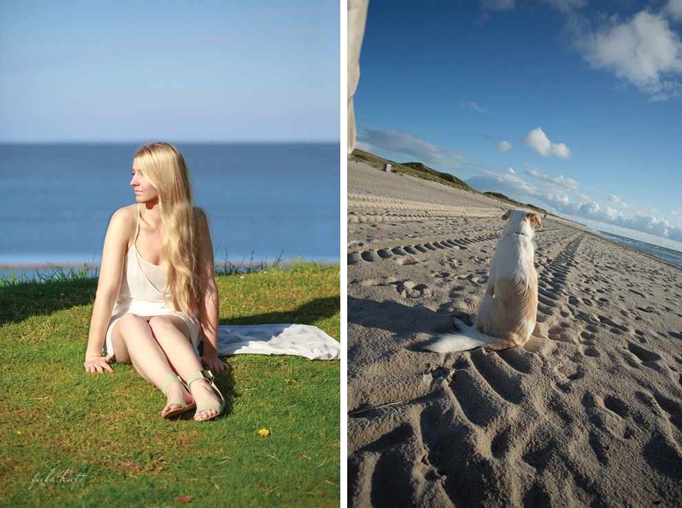 Liz und Ophelia Zara Trafaluc Keitum Hörnum Sylt Wiesenstrand und Sandstrand