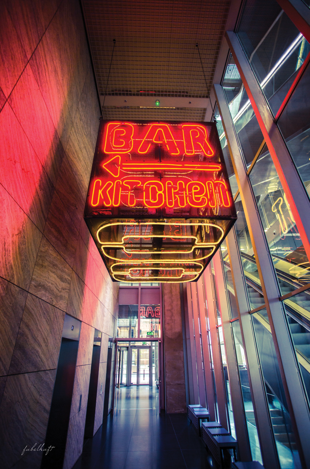 Nhow Hotel Bar Kitchen Architektur Beton De Rotterdam