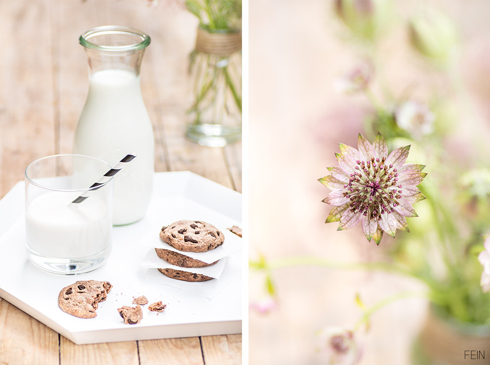 Cookies Tablett Milch