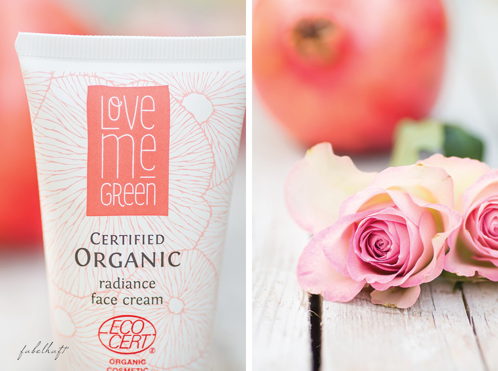 Love me Green Granatapfel radiance face cream lifting