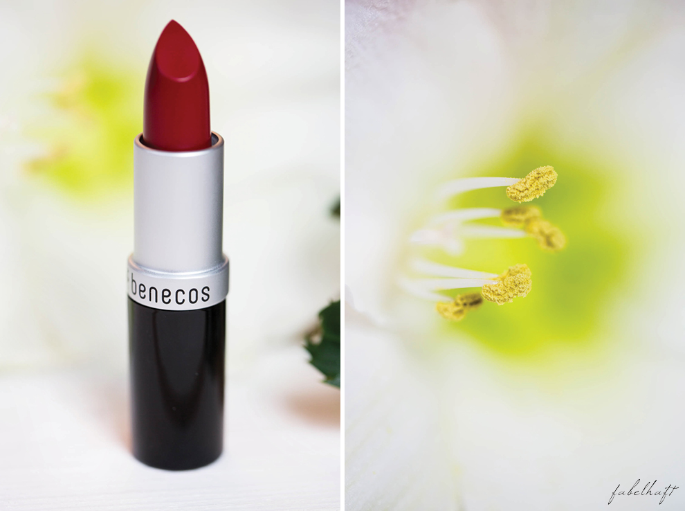 Weihnachtsgeschenk Benecos Geschenkinspiration Naturkosmetik Lippenstift Lipstick