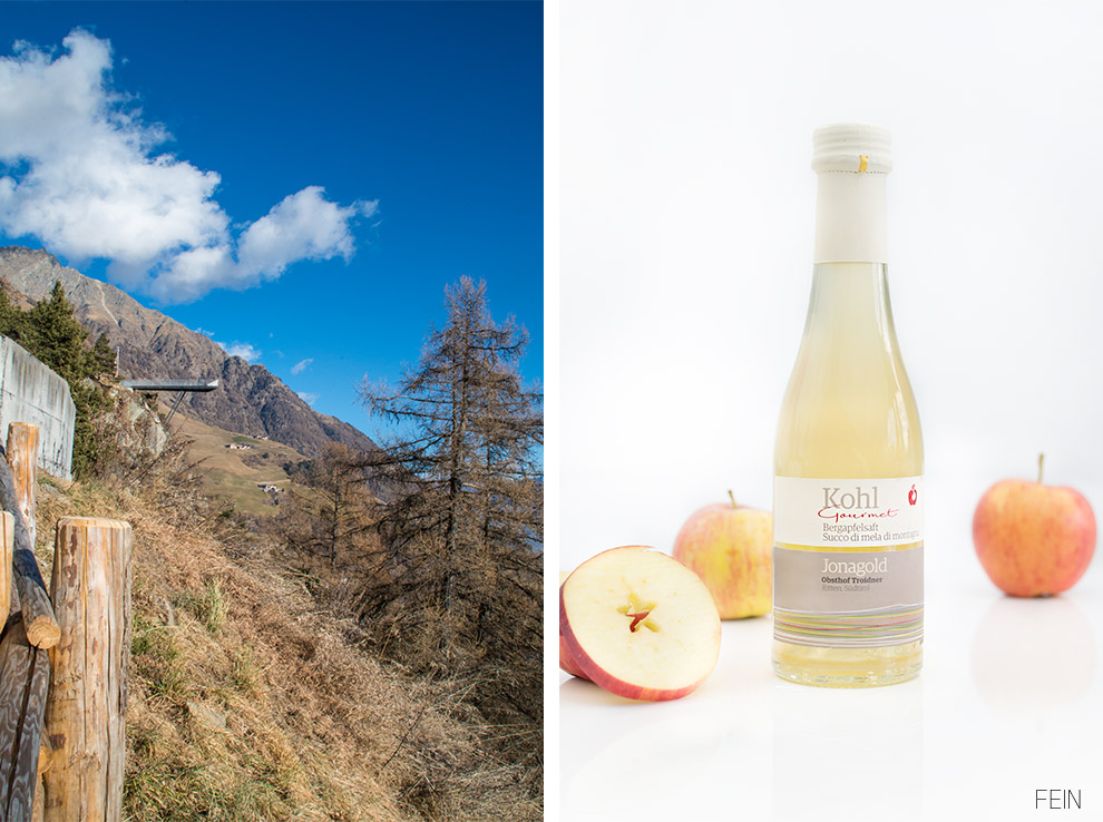 Apfelsaft Südtirol Berge