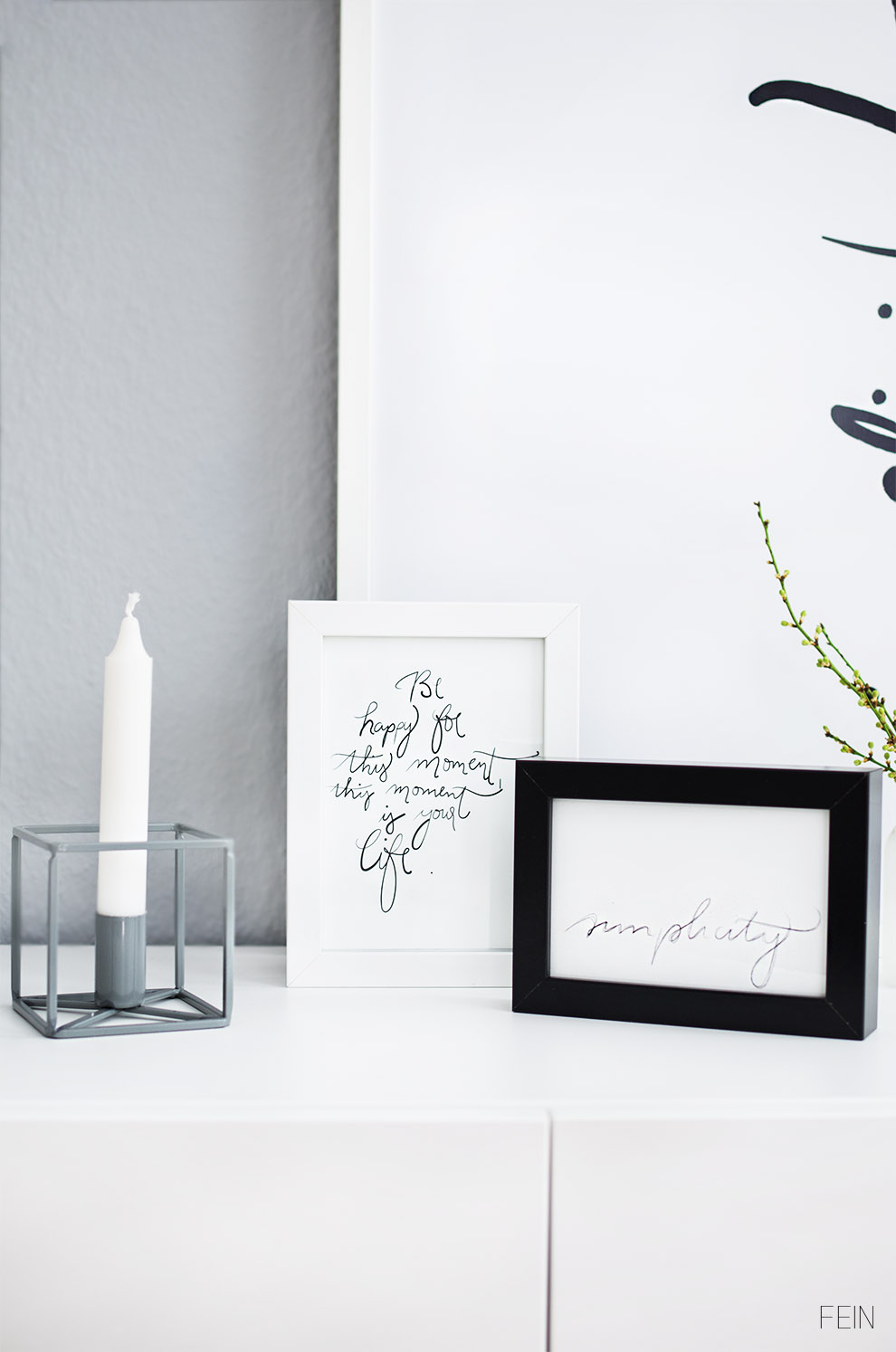 Stilherz Hübsch Interior Kerzenhalter Handlettering