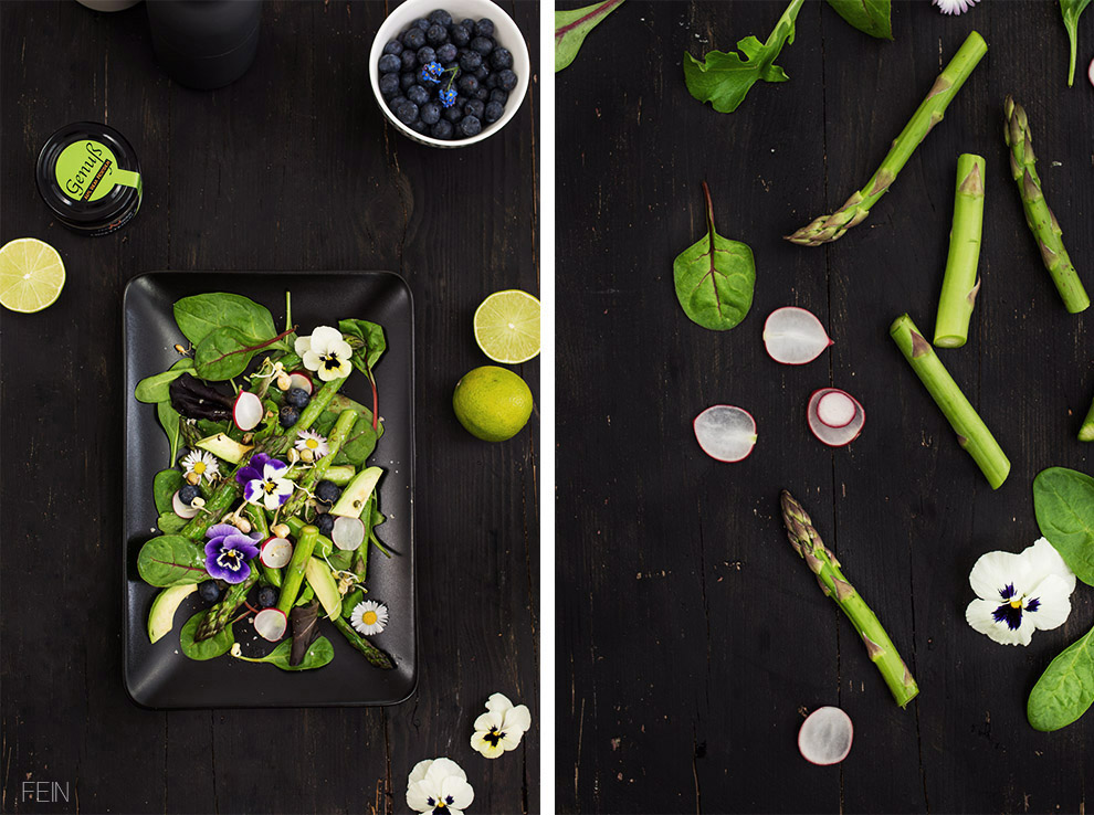 Frühlingssalat Spargel Veilchen3