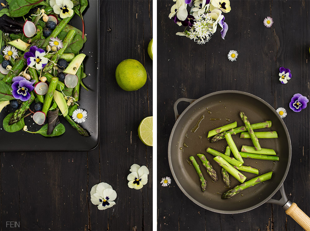 Frühlingssalat grüner Spargel2