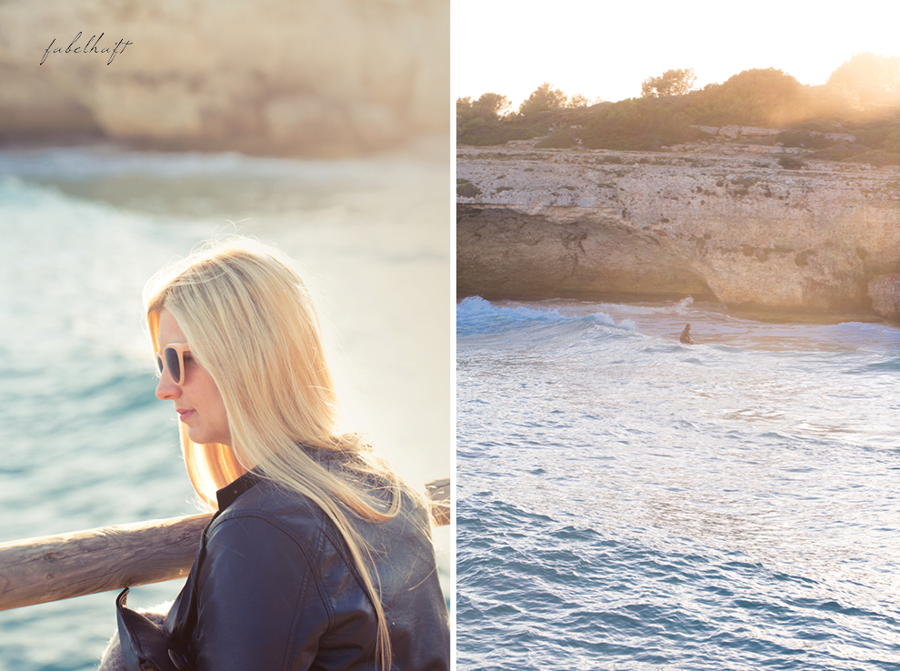 surfer mallorca calla domingo waves welles beach holiday urlaub spring ocean meer Blond blogger lederjacke style fashion springoutfit spanien 2