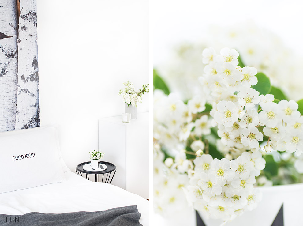 Schlafzimmer scandi weiß