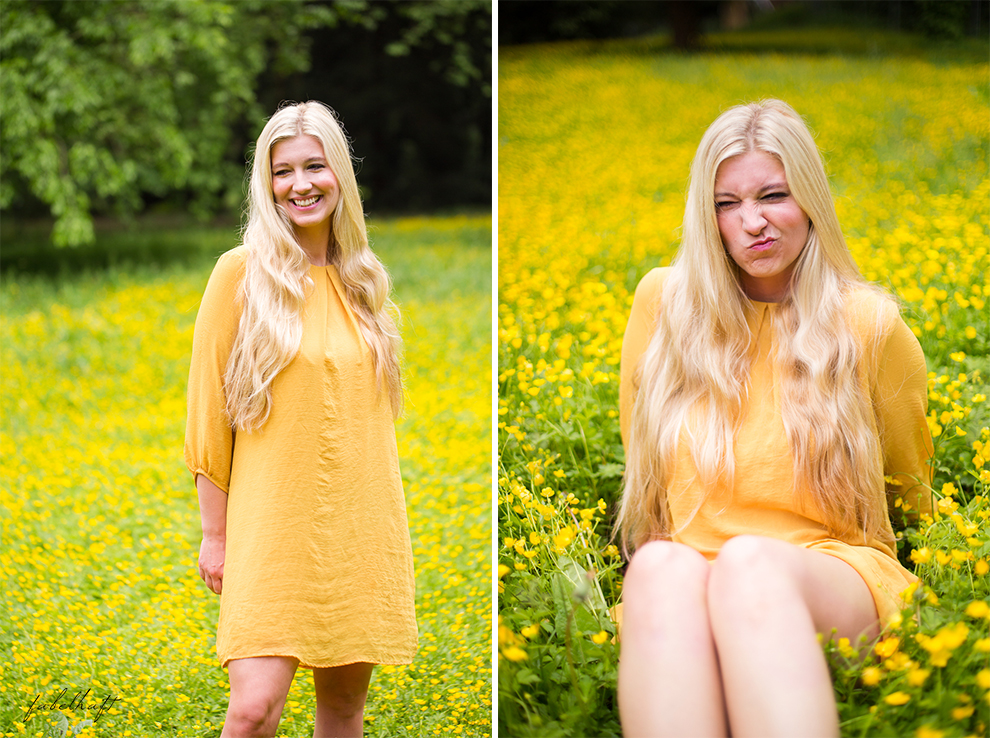 Living Nature Make-up Tutorial Frühlingsmakeup sommerlich gelb butterblumen fein und fabelhaft Eyeshadow Lipstick yellow dress kleid 10