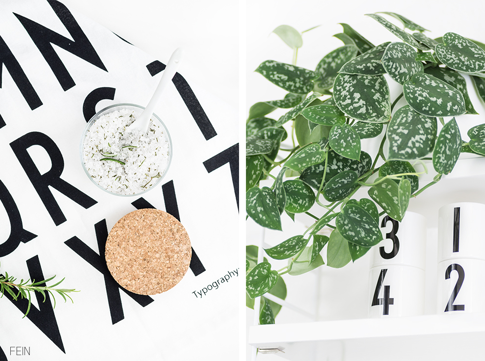 Küche Design letters Handtuch