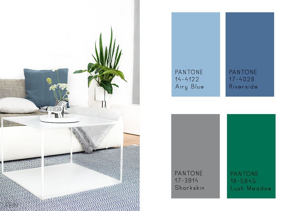 Zuhause Blau grün Pantone Herbst Winter 16