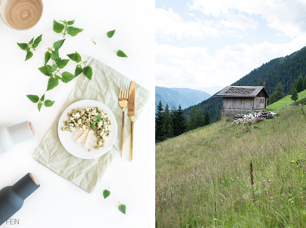 Zuhause Brennessel Spätzle