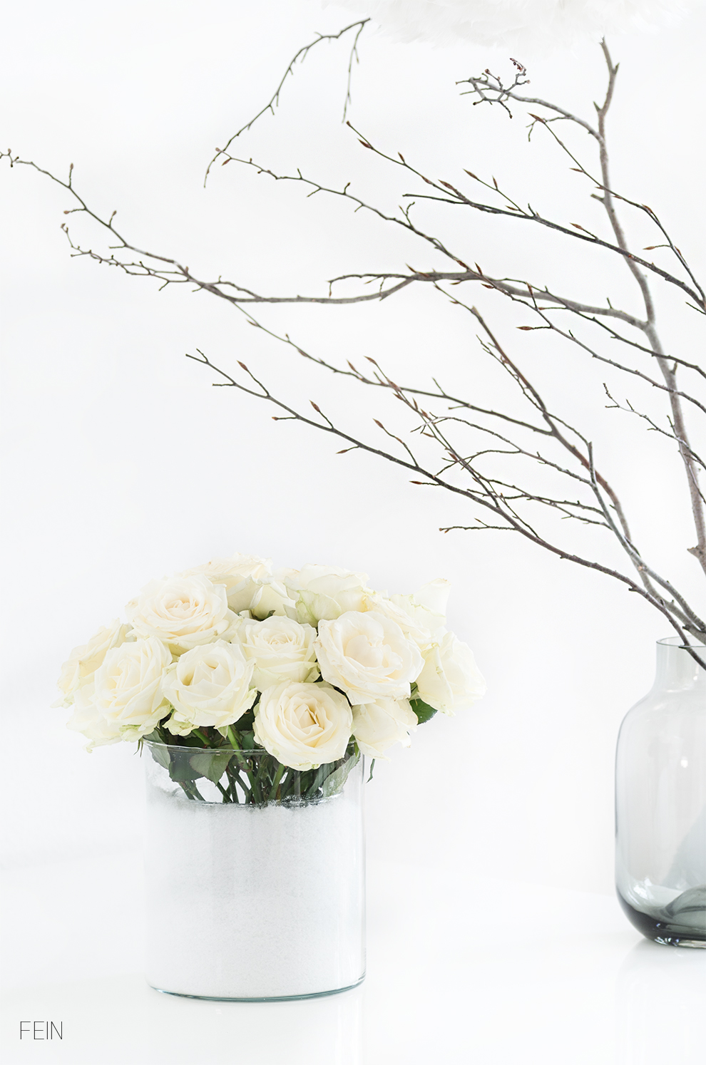 weihnachtsdeko-rosen-weiss