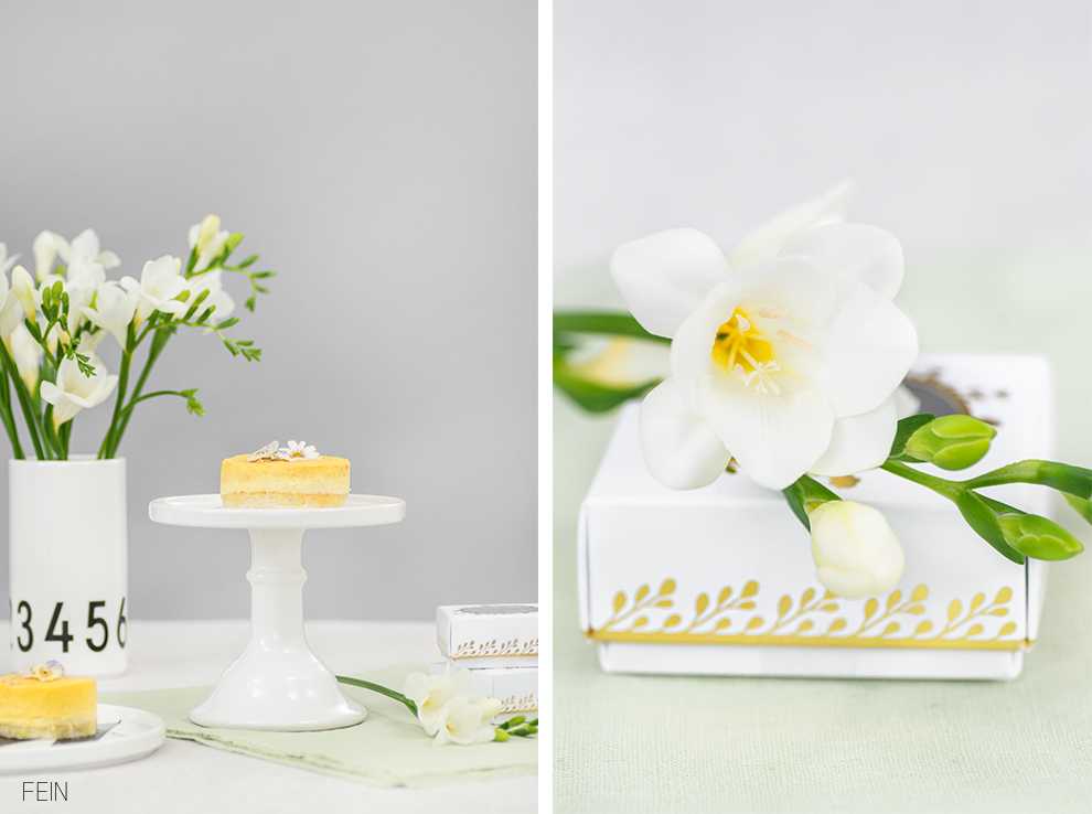 Essbare Blumen Mango Maracuja Törtchen