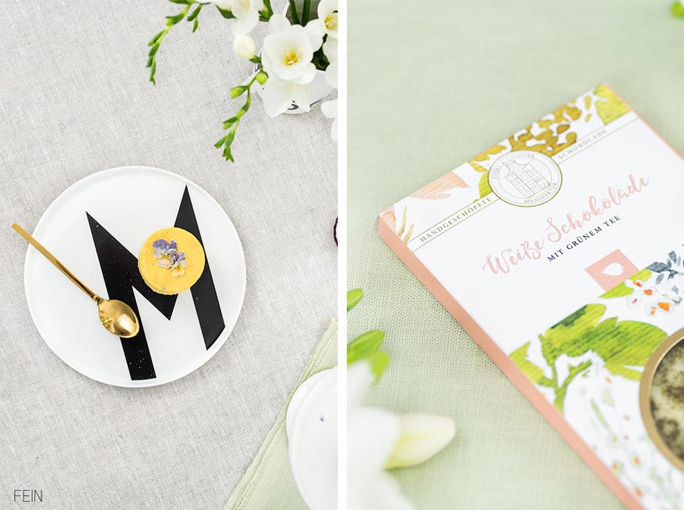 Essbare Blumen backen Törtchen Frühling