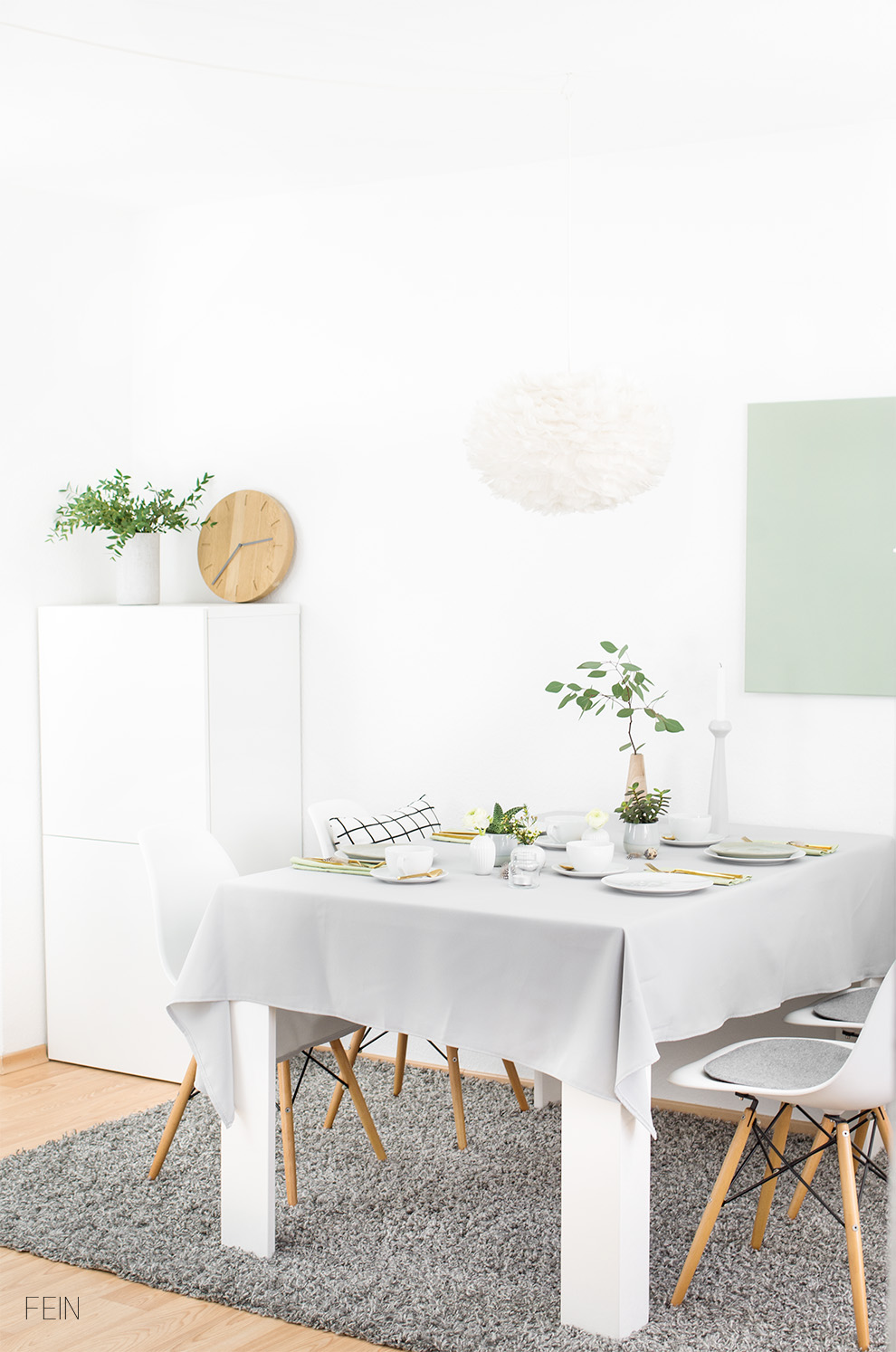 Osterbrunch Greenery Grün Deko