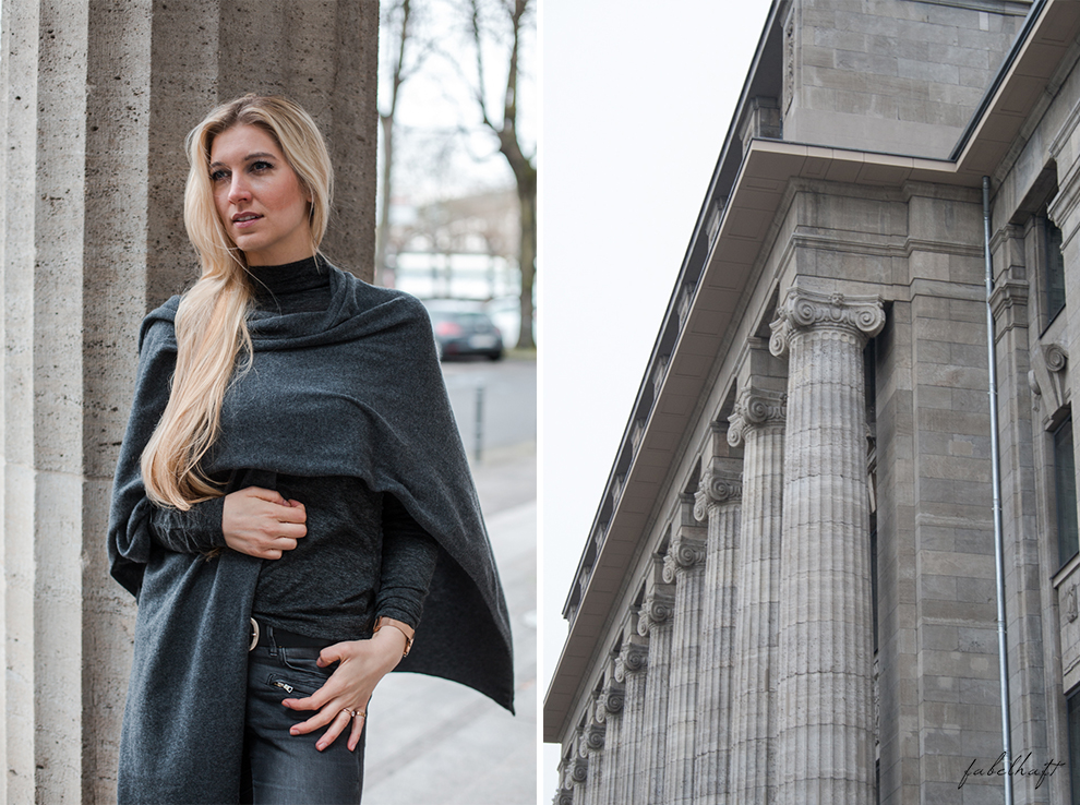 Zwillingherz Kaschmir Mode Trend Poncho Cashmere Fein und Fabelhaft Fashion Köln City Lifestyle Stadtleben Blond Blogger 3