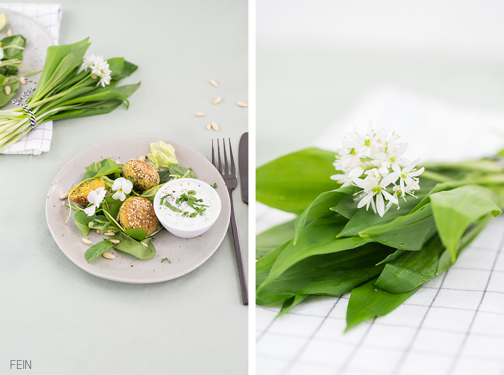 Falafel Bärlauch Frühlingssalat