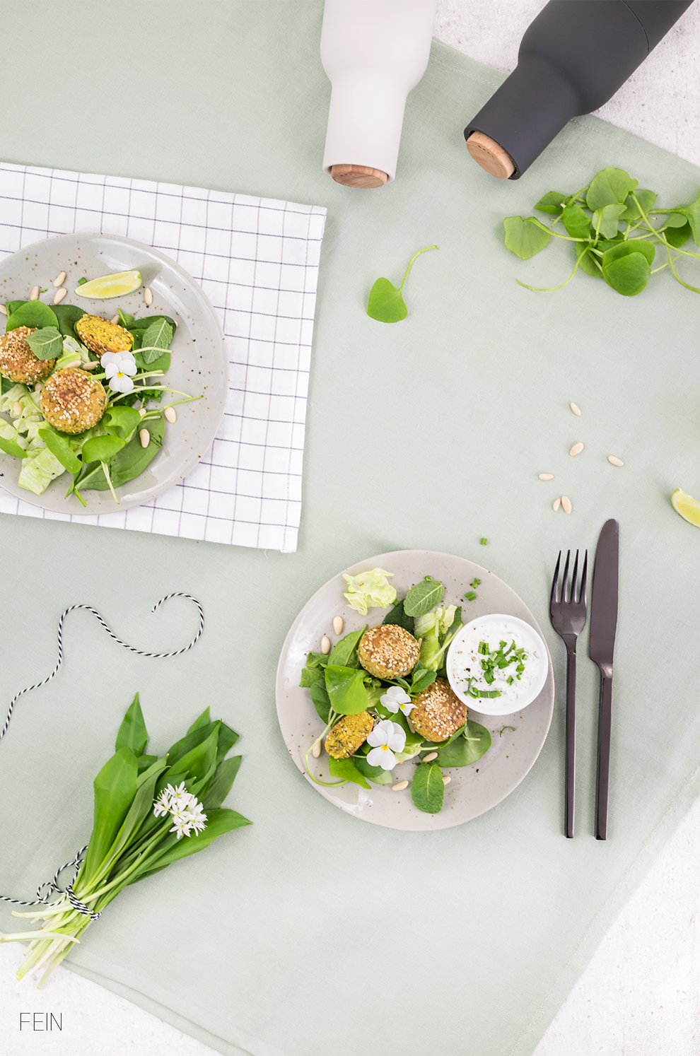 Falafel Bärlauch Salat
