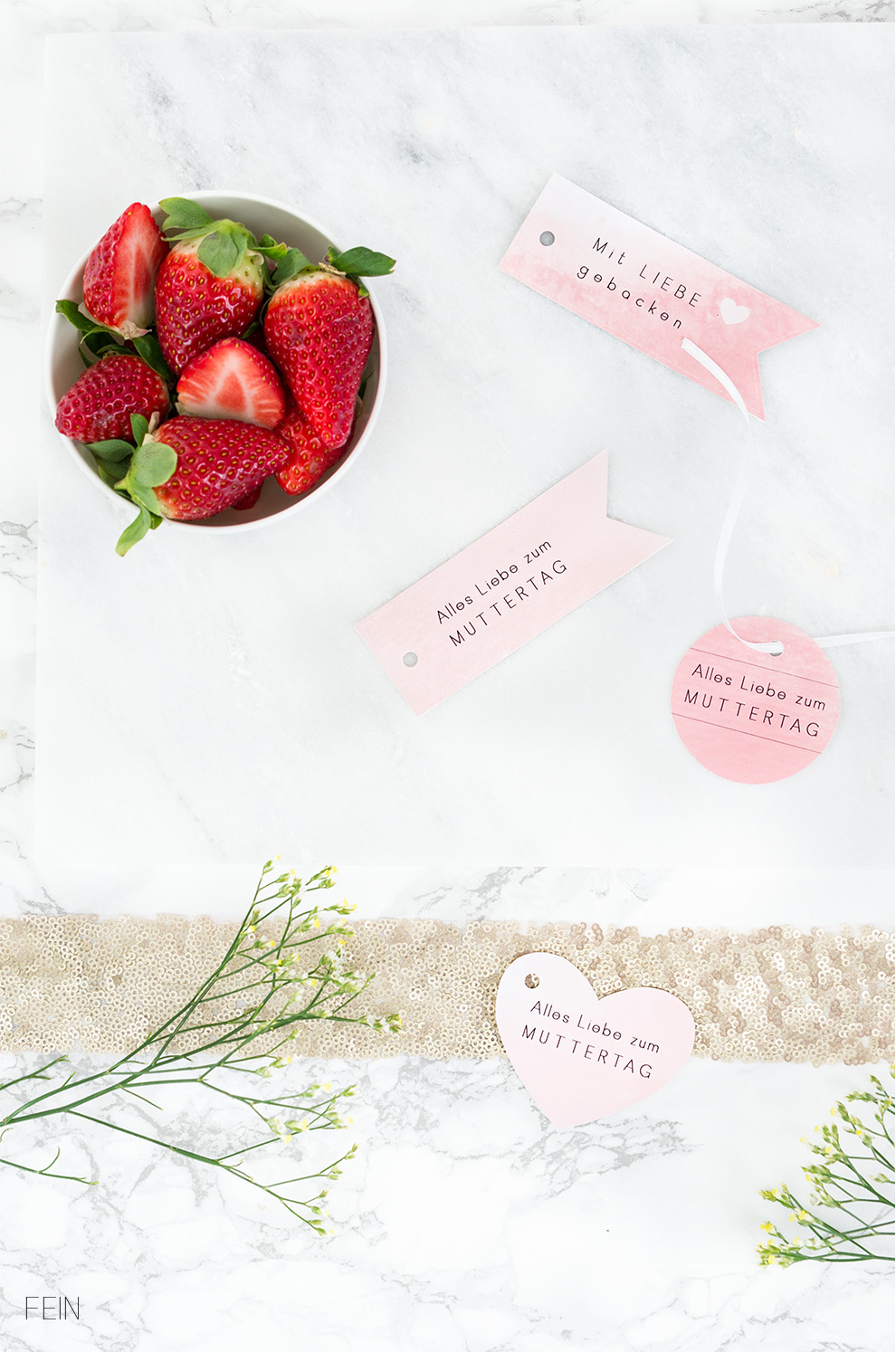 Muttertag Geschenkanhänger Freebie Download