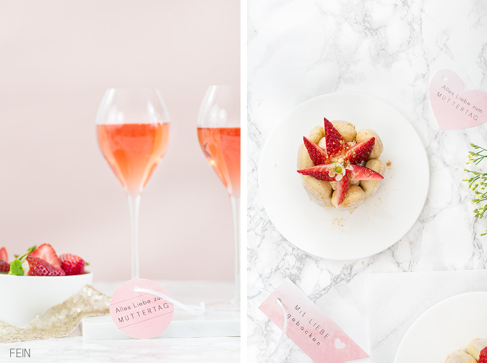 Muttertag Törtchen Erdbeere