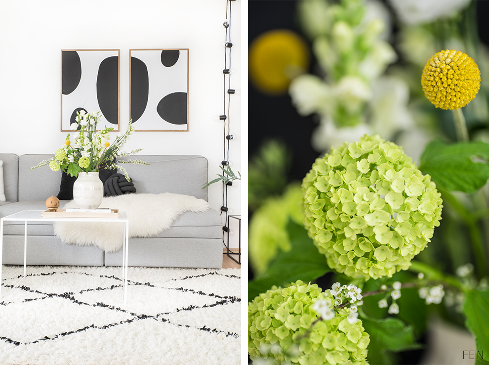 schwarz weiße einrichtung scandi stil