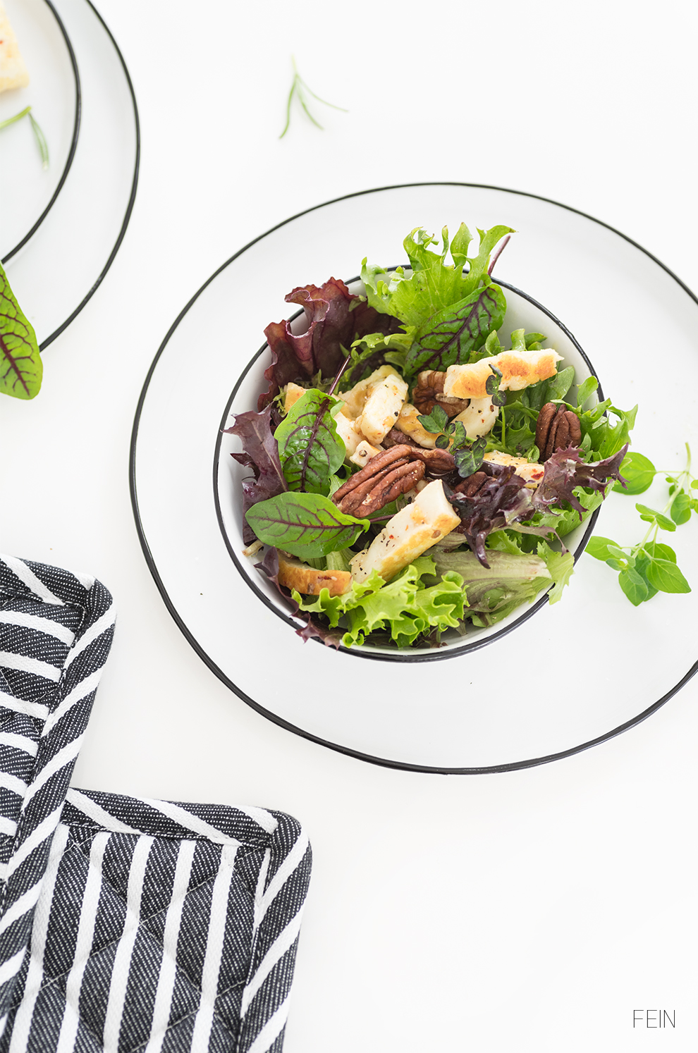 Sommer Salat Garten Kräuter