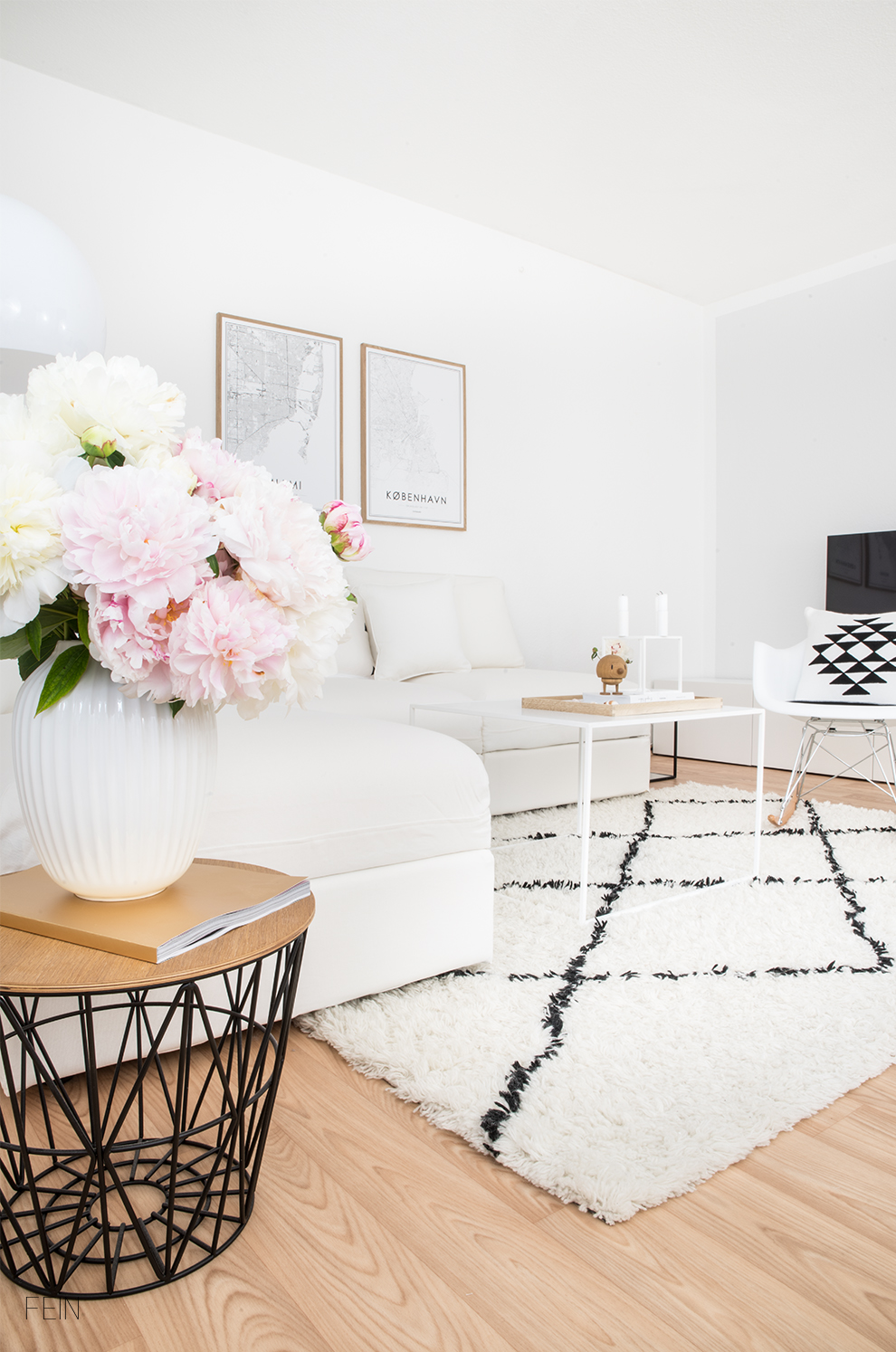 Weißes Sofa Wohnen Interior