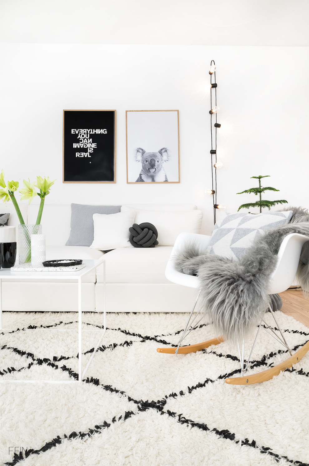 Weiße Weihnachten Poster Lounge