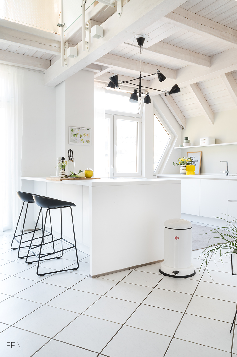 Küche weiß minimalistisch