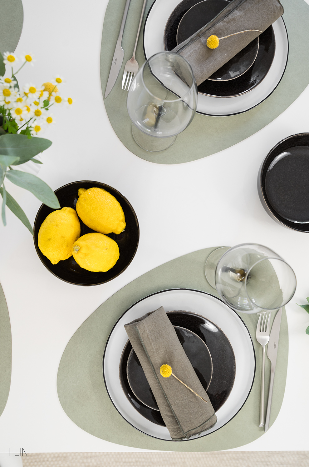 Sommerdinner Gelb Grün