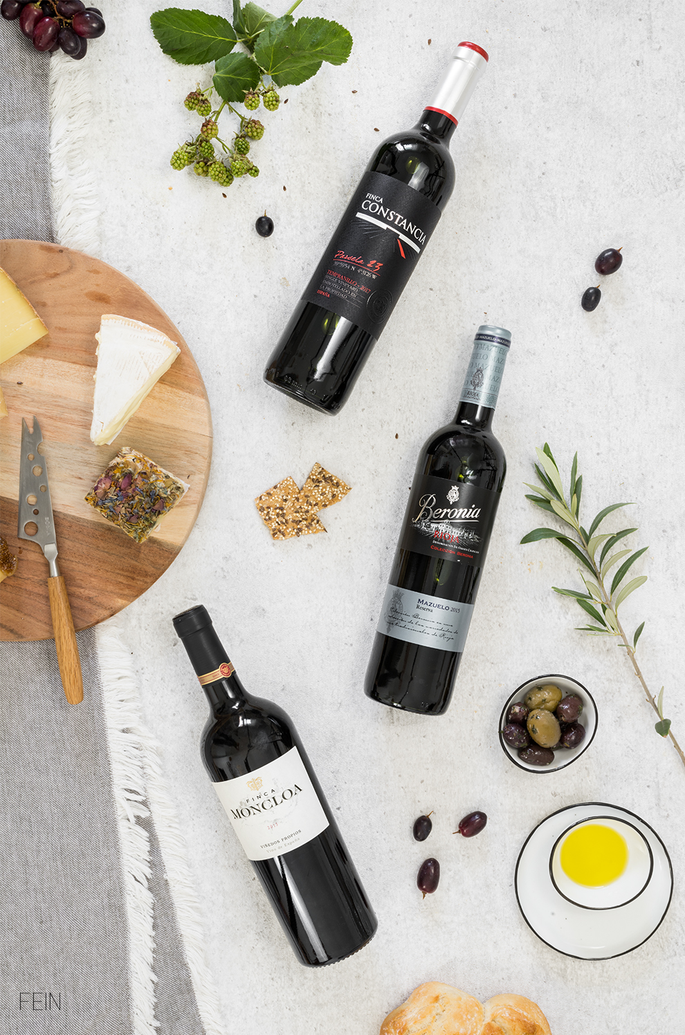 Wein und Käse Rotwein