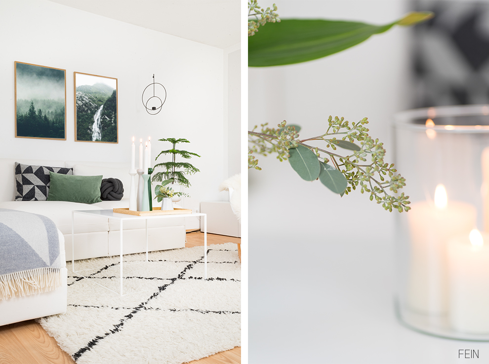 Poster Winter Grün Wald