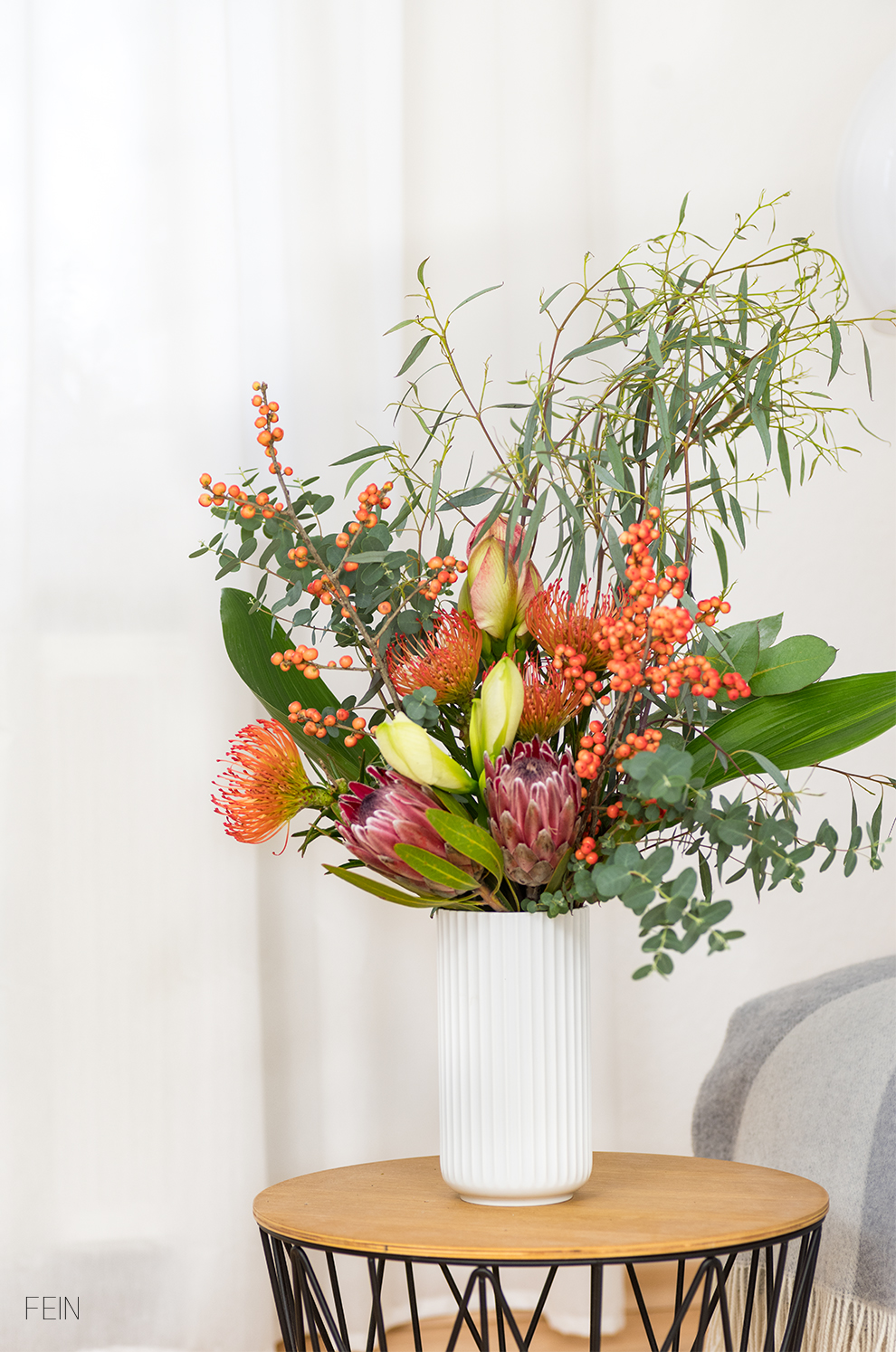 Pralinen Winterstrauß