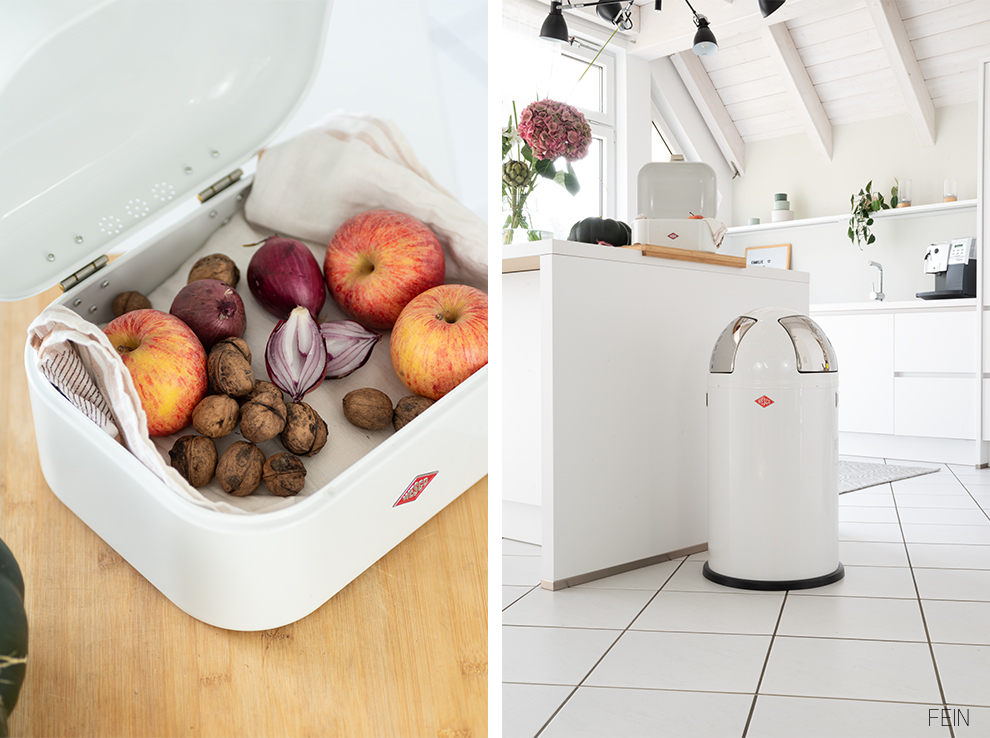 Mülleimer Design Weiß