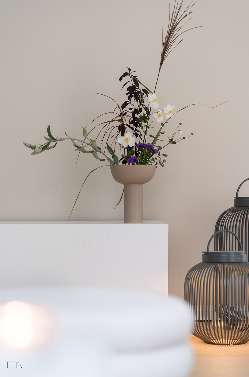 Herbst Wohnzimmer blomus Vase