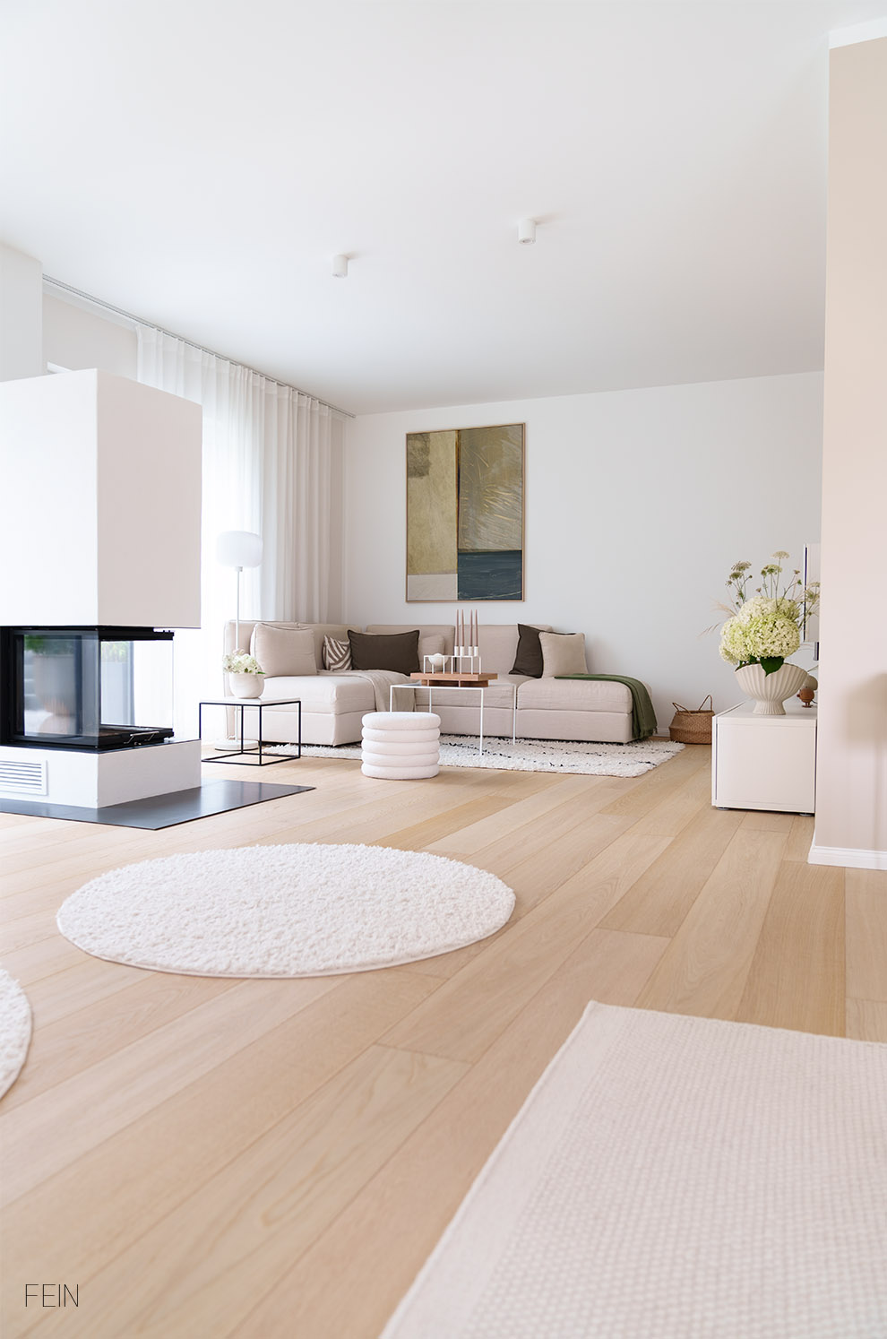 Wohnzimmer Makeover Japandi Bild Kunst