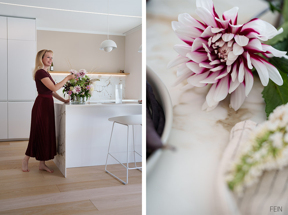 Spätsommer Zuhause Hanataba Blumengesteck