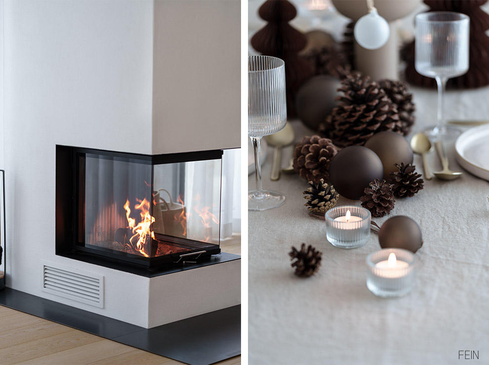 wintertisch deko blomus