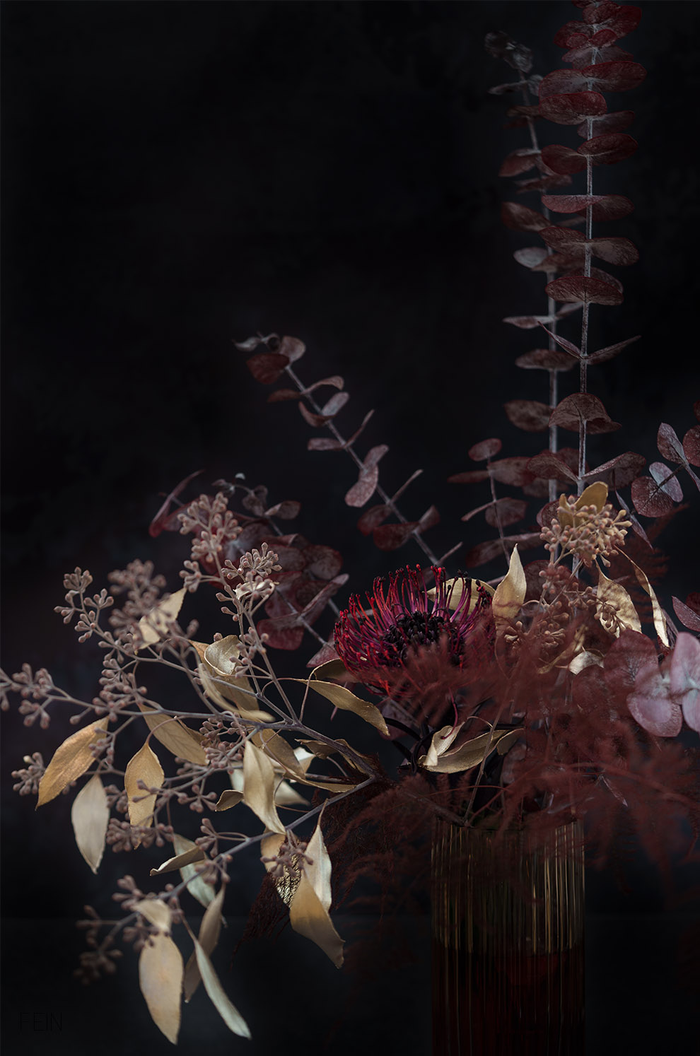 Weihnachtsgetränke Winterblumen