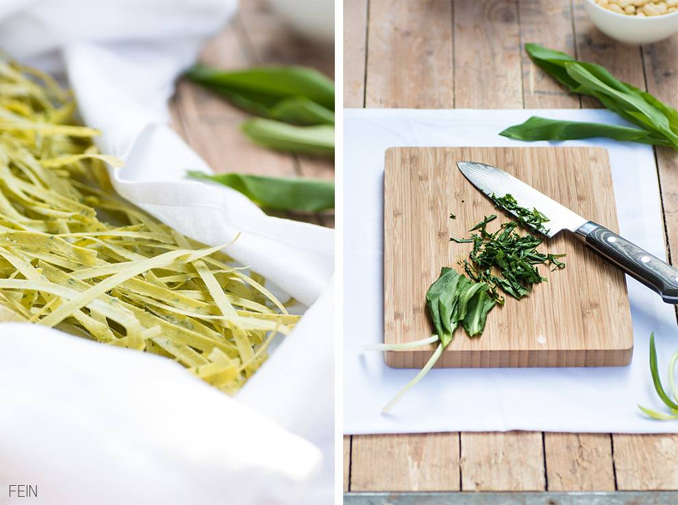 Bärlauch selbstgemachte Pasta