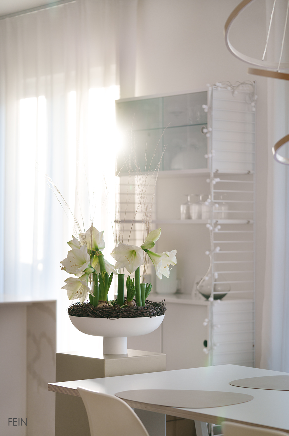 Gesteck Amaryllis Kenzan