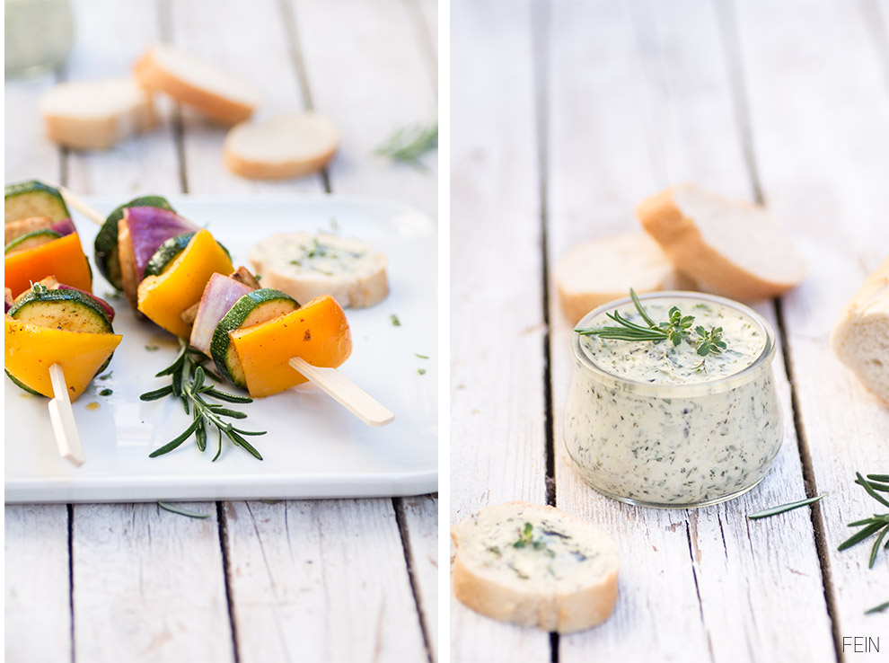 Grillen Kräuterbutter Gemüse