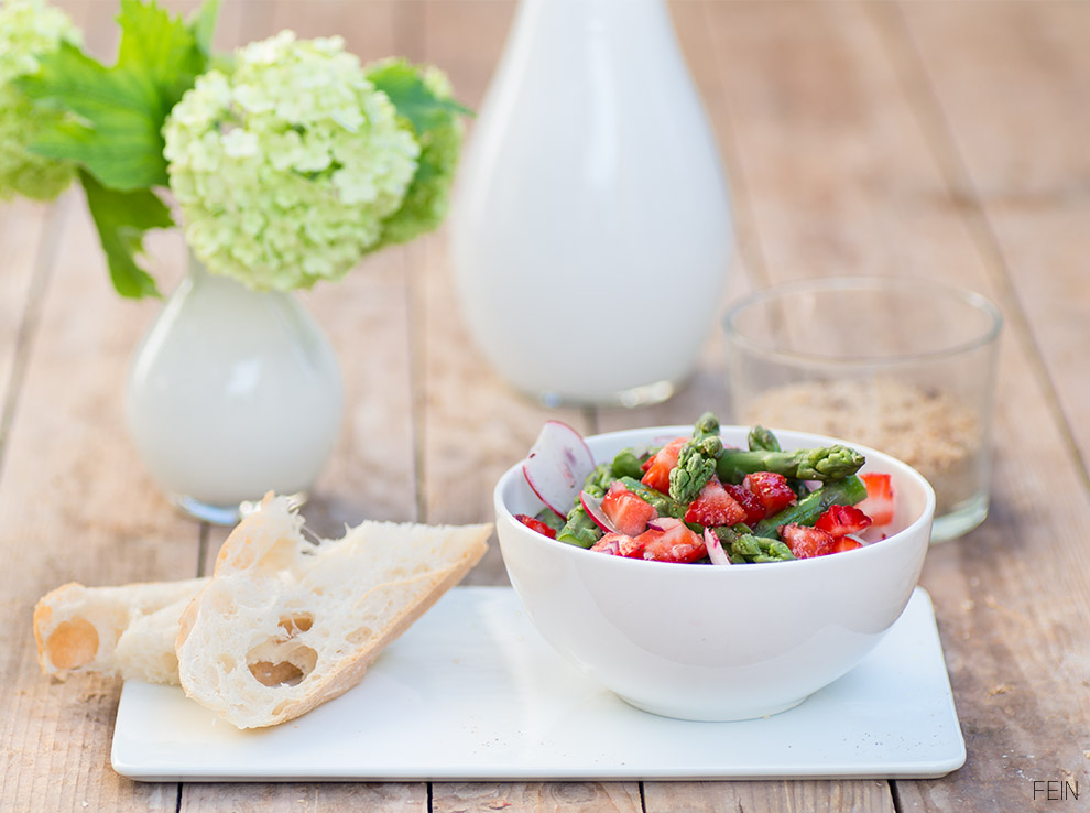 Spargel Erdbeer Salat