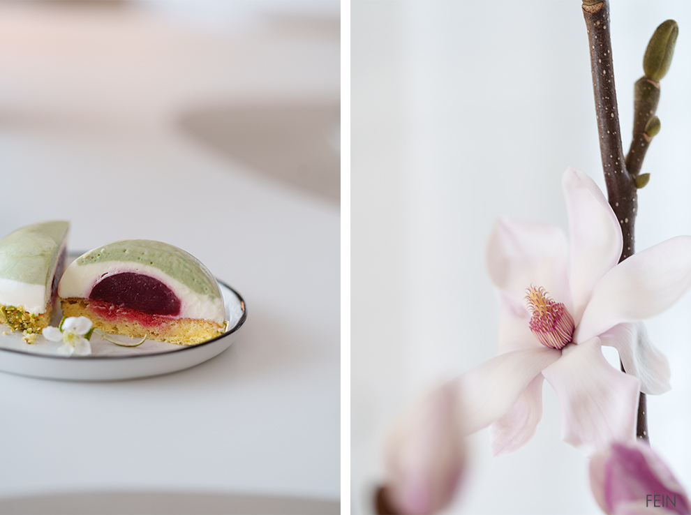 Himbeer Matcha Törtchen Ostern