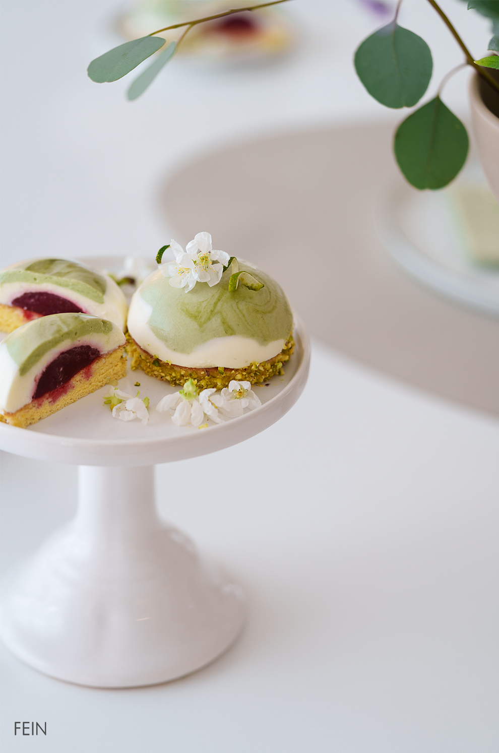 Matcha Törtchen Himbeerkern