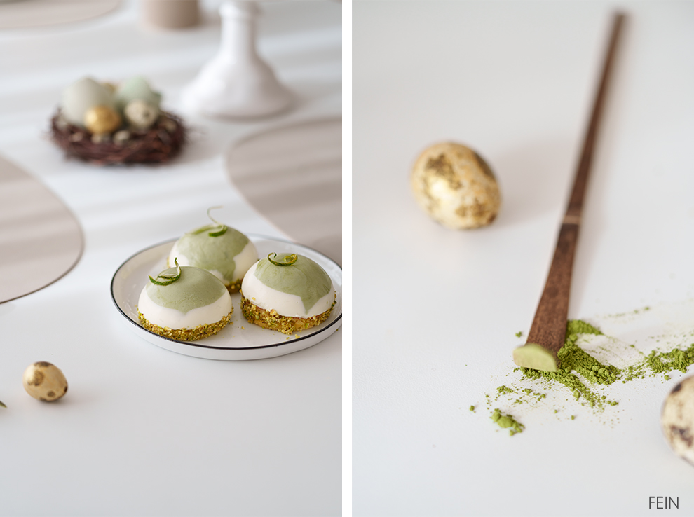 Oster Törtchen Himbeer Matcha