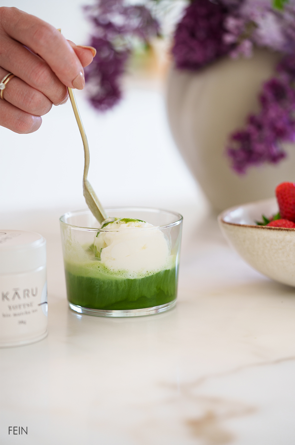 Matcha Affogato Sommer