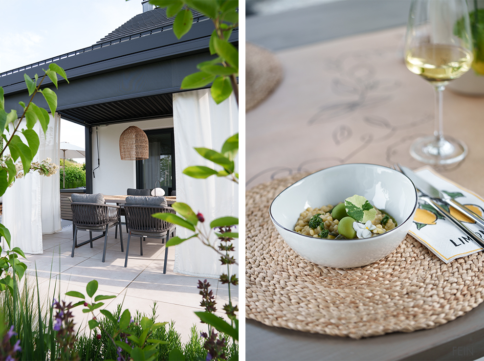 Moderen Gartengeestaltung Terrasse